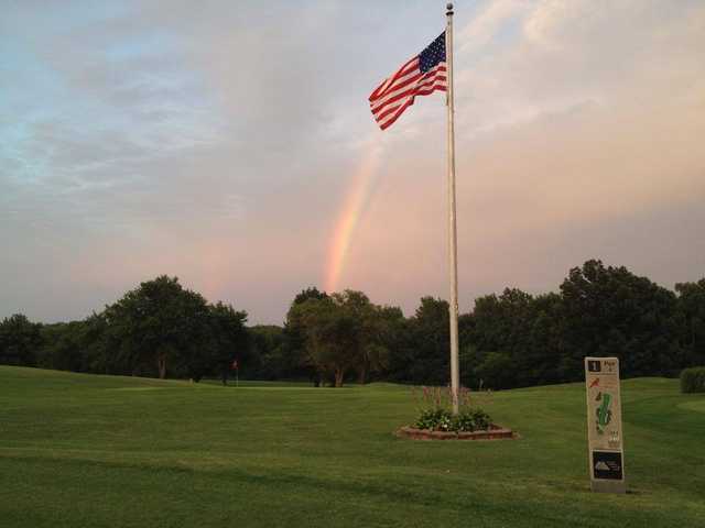 A view of hole #1 at Cardinal Hills Golf Course.