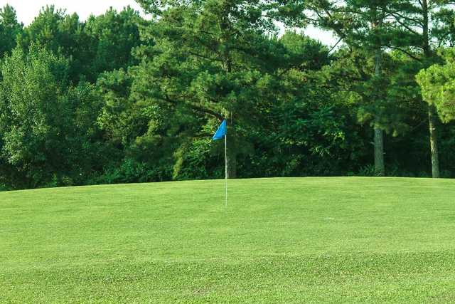 A view of a hole at Willow Brook Golf Course.