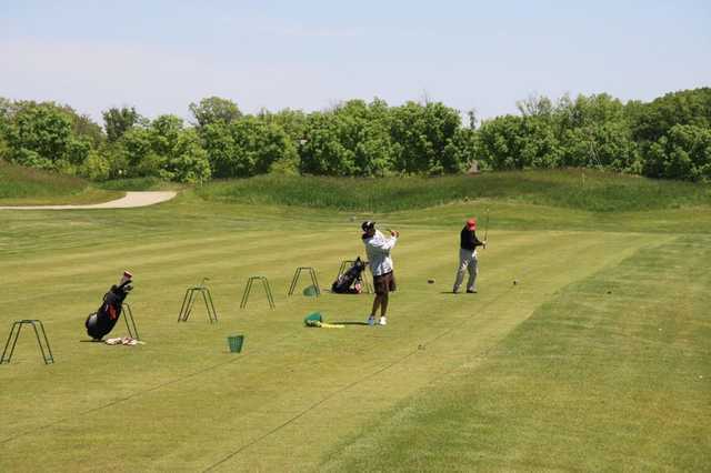 A view of the driving range at The Course at Aberdeen.