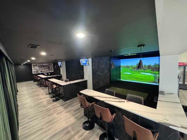 A view from Valle Vista Golf Club Simulator.