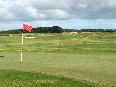 A view of the 9th hole at Academy Course from Golf Normandie Cote D'Albatre.