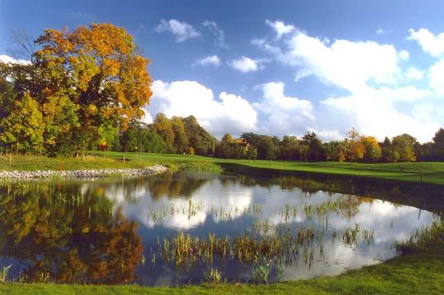 Picturesque view over the lake at