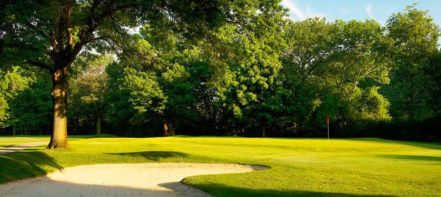 A view of a hole at Broadmoor Country Club