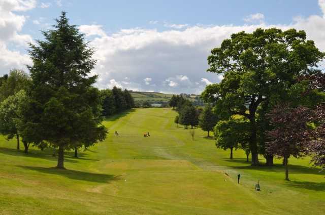 A view down the fairway at Dumfries & Galloway Golf Club