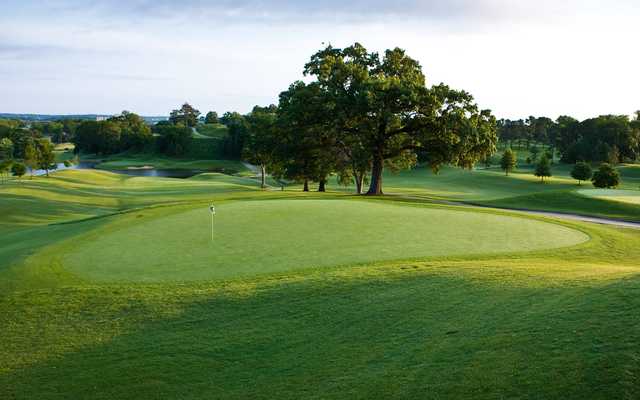 A view of a green at Highland Park Golf Course