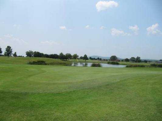 A view of the 1st green at Becky Peirce Golf Course