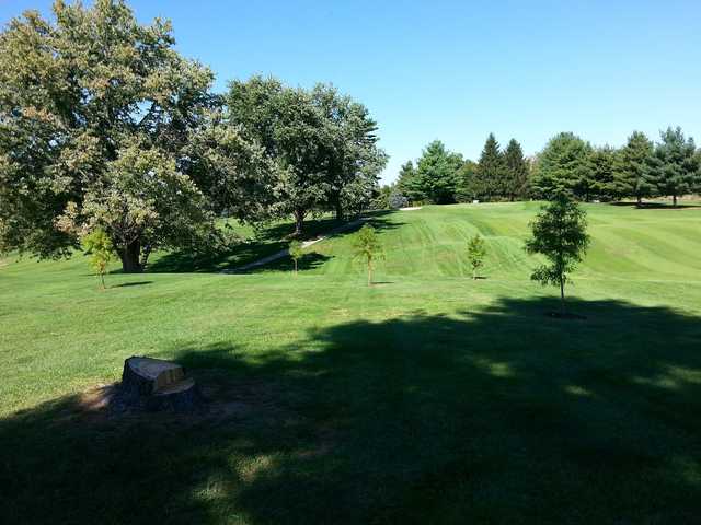 A view of hole #8 at Tiger Pointe Golf & Event Center