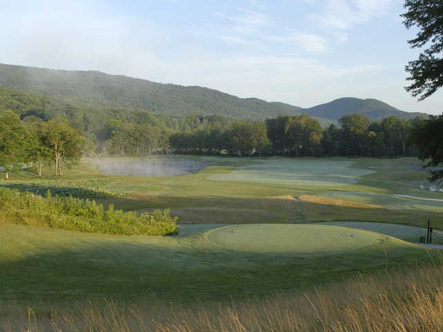 A view of a tee at Dorset Field Club