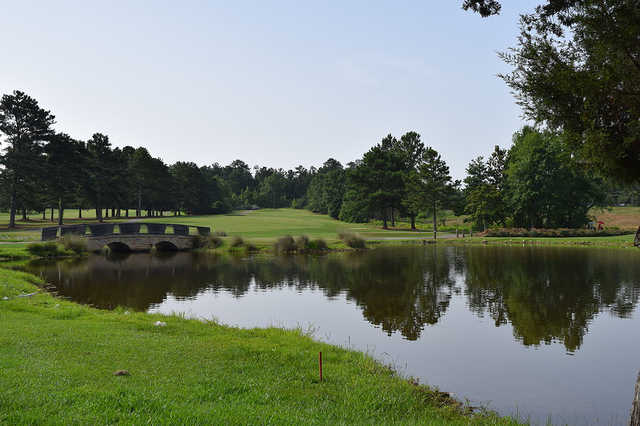 A view over the water from Indian Pines Golf Course