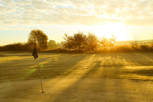 A view of a hole at Darnford Moors Golf Course.