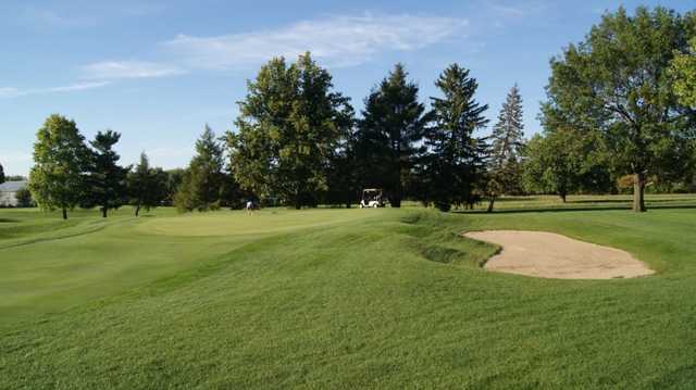 A view of a green at Killbuck Golf Course.