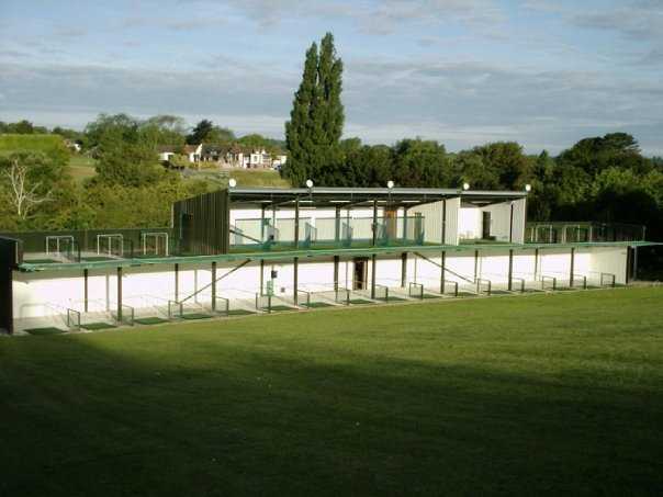 A view of the driving range at Addington Court Golf Centre