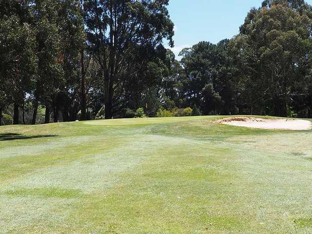 A view of hole #1 at Trentham Golf Club.