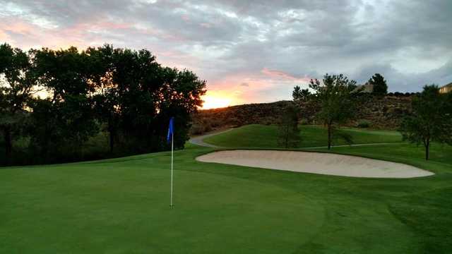 A view of a hole at Sky Mountain Golf Course.