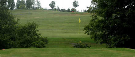 A view of a hole at The Ravine Golf Course.