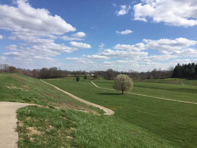 A spring day view from Lakeview Golf Course.