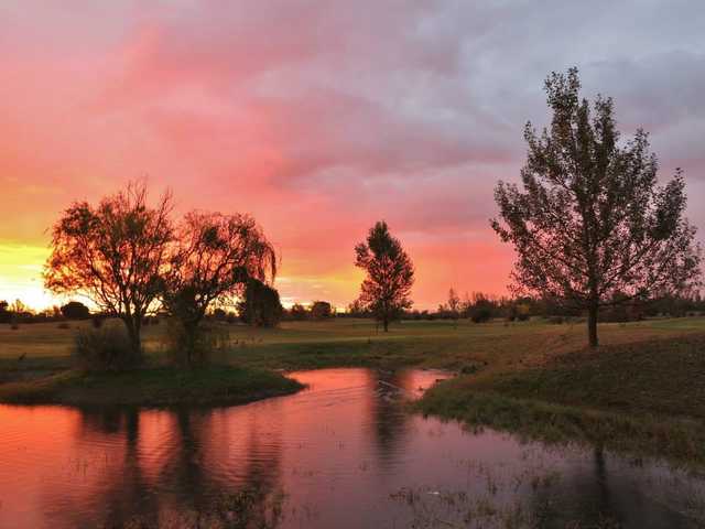 A view over the water from Toulouse-La Ramee Golf Club