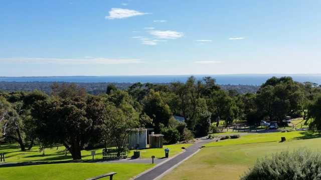 View from a tee at Bay Views Golf Course.
