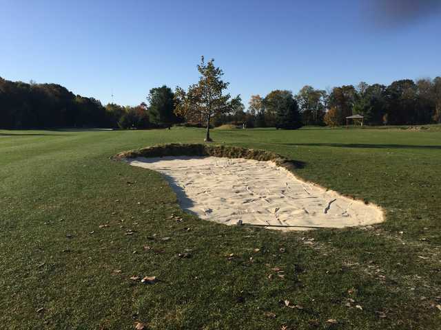A sunny day view from Raccoon Run Golf Course.