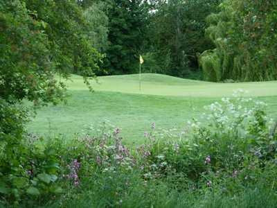 A view of a green at Glen Gorse Golf Club