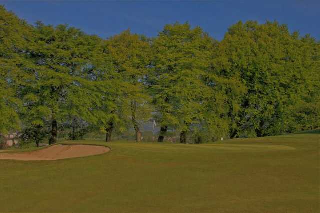 A view of a hole at Vale of Leven Golf Club
