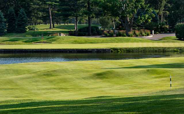 A view of green #18 at Wentworth by the Sea Country Club