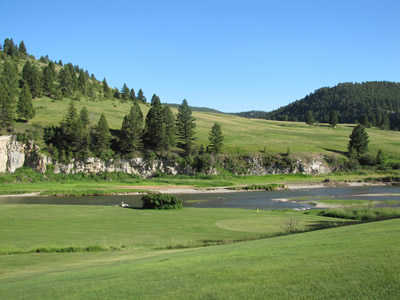 A view of a green at Heaven on Earth Par 3 Ranch & Golf Course.